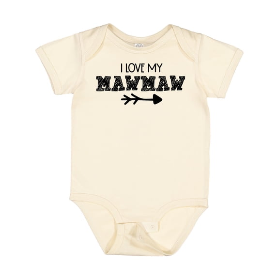 Inktastic I Love My Mawmaw with Arrow Boys or Girls Baby Bodysuit