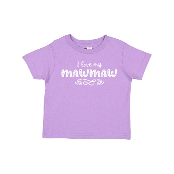 Inktastic I Love My Mawmaw with Hearts Boys or Girls Toddler T-Shirt