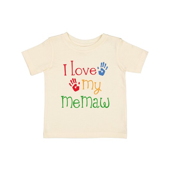 Inktastic I Love My Memaw Girls Baby T-Shirt
