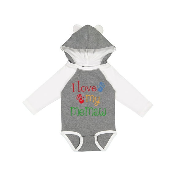 Inktastic I Love My Memaw Girls Long Sleeve Baby Bodysuit