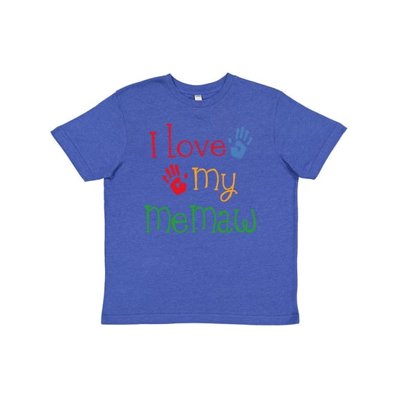 Inktastic I Love My Memaw Youth T-Shirt