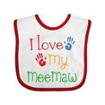 thumbnail image 1 of Inktastic I Love My Meemaw Girls Baby Bib, 1 of 4