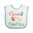 thumbnail image 1 of Inktastic I Love My Meemaw Girls Baby Bib, 1 of 4