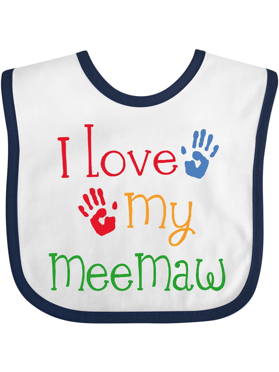 Inktastic I Love My MeeMaw Girls Baby Bib