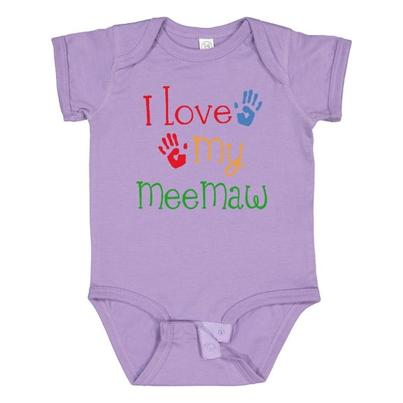 Inktastic I Love My Meemaw Girls Baby Bodysuit