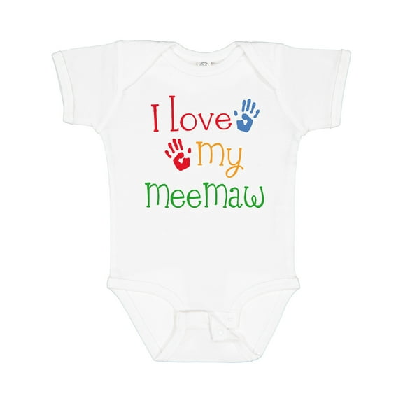 Inktastic I Love My Meemaw Girls Baby Bodysuit