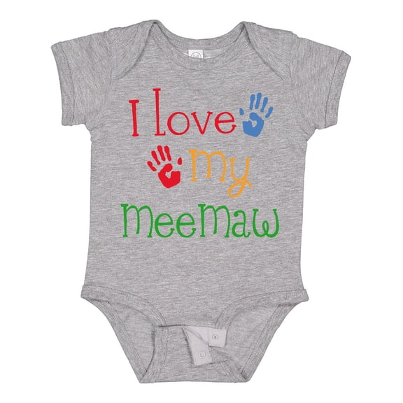 Inktastic I Love My Meemaw Girls Baby Bodysuit
