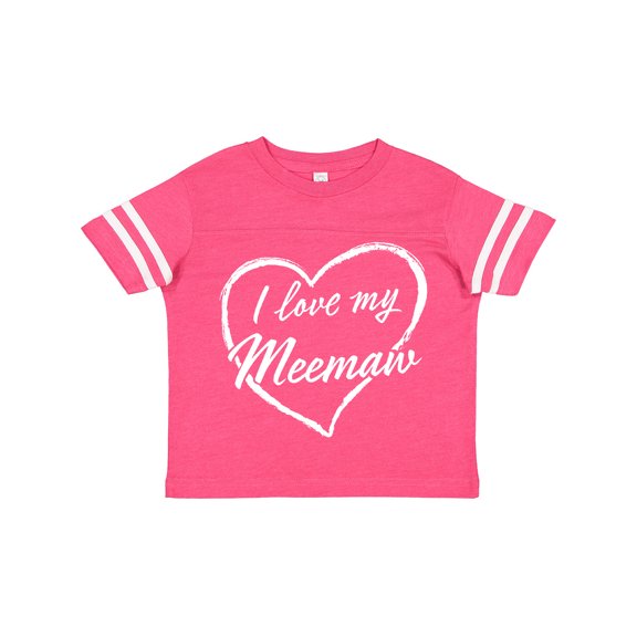 Inktastic I Love My Meemaw in White Chalk Heart Boys or Girls Toddler T-Shirt