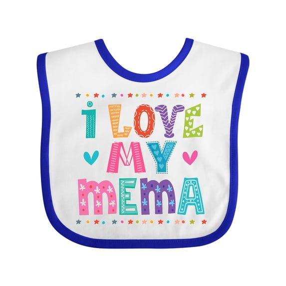 Inktastic I Love My Mema Grandchildren Girls Baby Bib