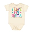 thumbnail image 1 of Inktastic I Love My Mema Grandchildren Girls Baby Bodysuit, 1 of 5