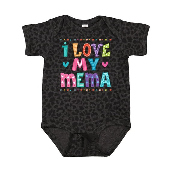 Inktastic I Love My Mema Grandchildren Girls Baby Bodysuit