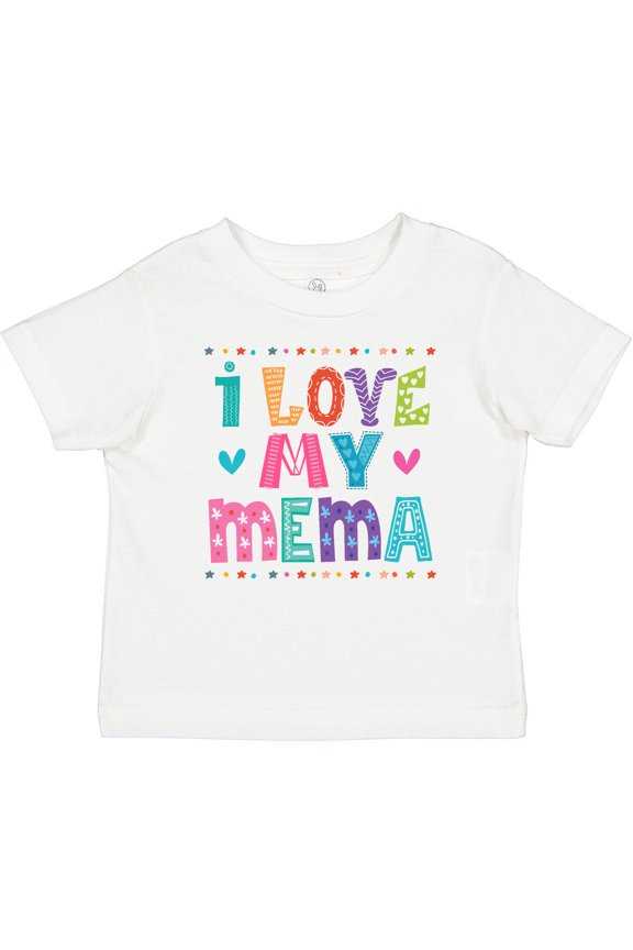 I Love My Mema Grandchildren Girls Baby T-Shirt