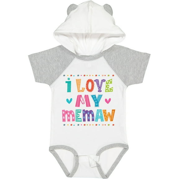 Inktastic I Love My Memaw Gift for Granddaughter Girls Baby Bodysuit