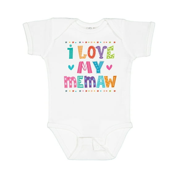 Inktastic I Love My Memaw Gift for Granddaughter Girls Baby Bodysuit
