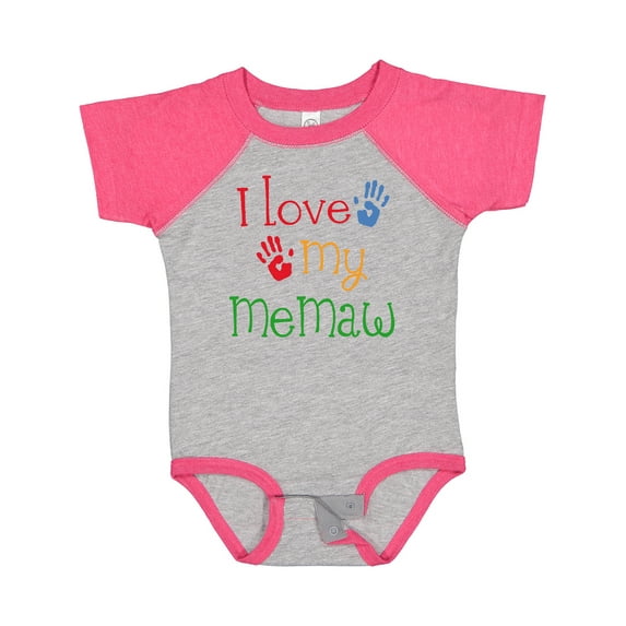Inktastic I Love My Memaw Girls Baby Bodysuit