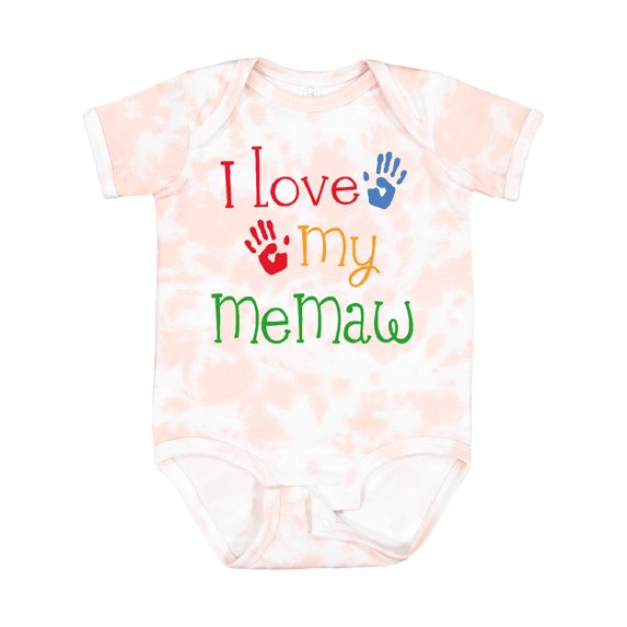 Inktastic I Love My Memaw Girls Baby Bodysuit