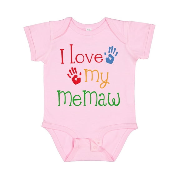 Inktastic I Love My Memaw Girls Baby Bodysuit