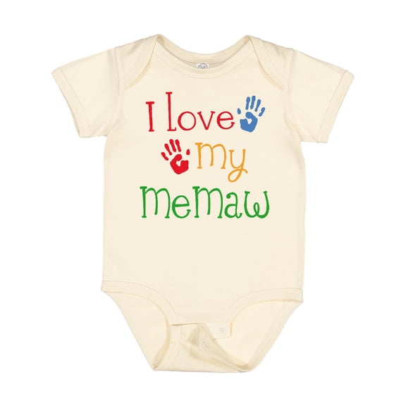 Inktastic I Love My Memaw Girls Baby Bodysuit