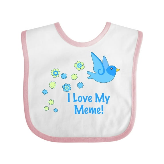 Inktastic I Love My Meme Boys Baby Bib