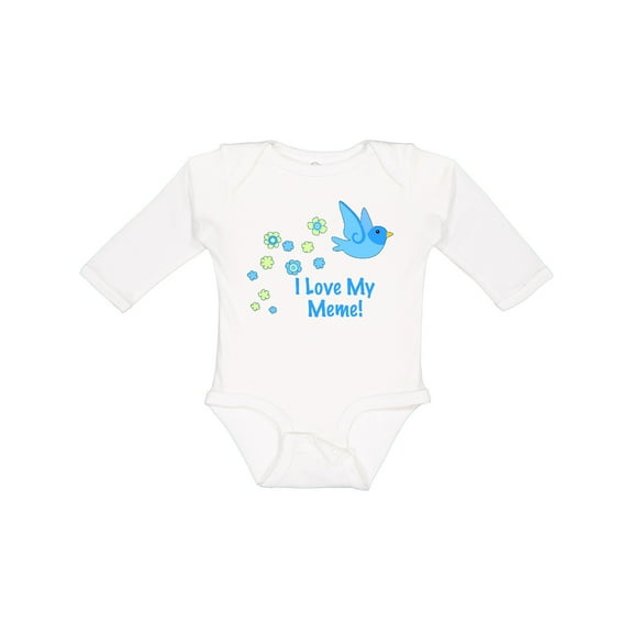 Inktastic I Love My Meme Boys Long Sleeve Baby Bodysuit