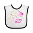 thumbnail image 1 of Inktastic I Love My Meme Girls Baby Bib, 1 of 4