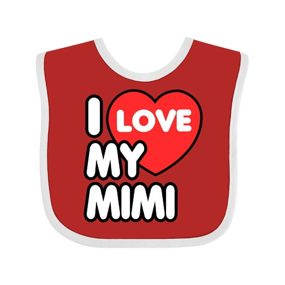Inktastic I Love My Mimi Boys or Girls Baby Bib