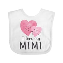 Inktastic I Love My Mimi Boys or Girls Baby Bib