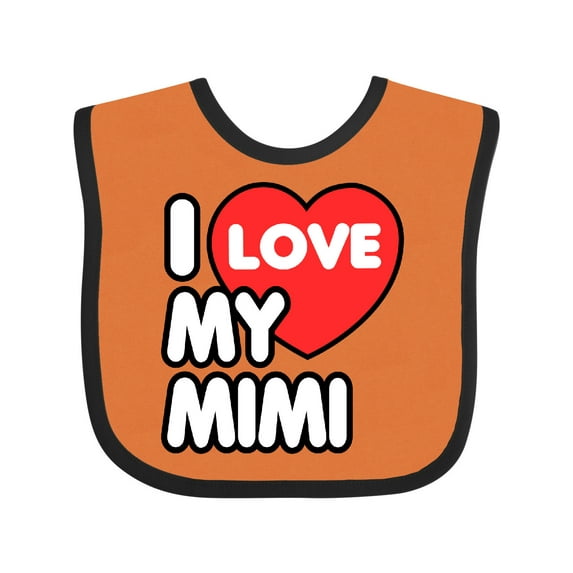 Inktastic I Love My Mimi Boys or Girls Baby Bib