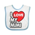 thumbnail image 1 of Inktastic I Love My Mimi Boys or Girls Baby Bib, 1 of 4
