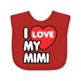 thumbnail image 1 of Inktastic I Love My Mimi Boys or Girls Baby Bib, 1 of 4