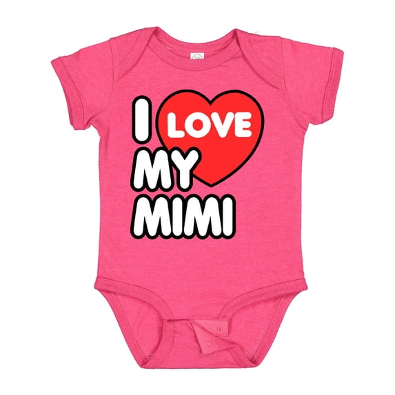 Inktastic I Love My Mimi Boys or Girls Baby Bodysuit