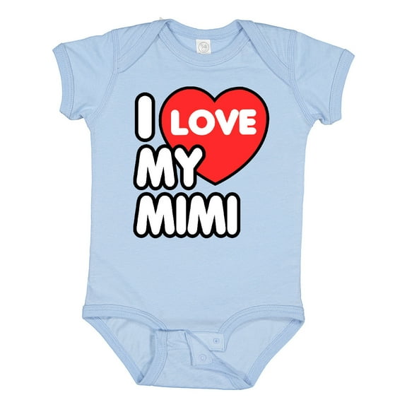 Inktastic I Love My Mimi Boys or Girls Baby Bodysuit