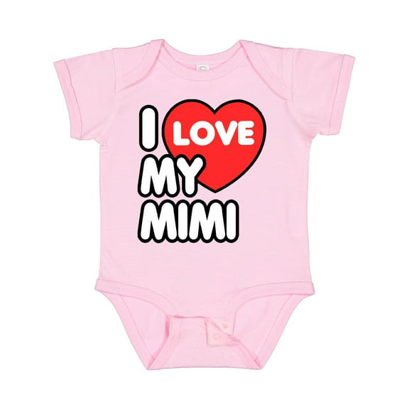 Inktastic I Love My Mimi Boys or Girls Baby Bodysuit