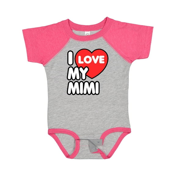 Inktastic I Love My Mimi Boys or Girls Baby Bodysuit