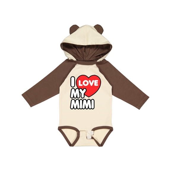 Inktastic I Love My Mimi Boys or Girls Long Sleeve Baby Bodysuit
