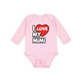 thumbnail image 1 of Inktastic I Love My Mimi Boys or Girls Long Sleeve Baby Bodysuit, 1 of 5