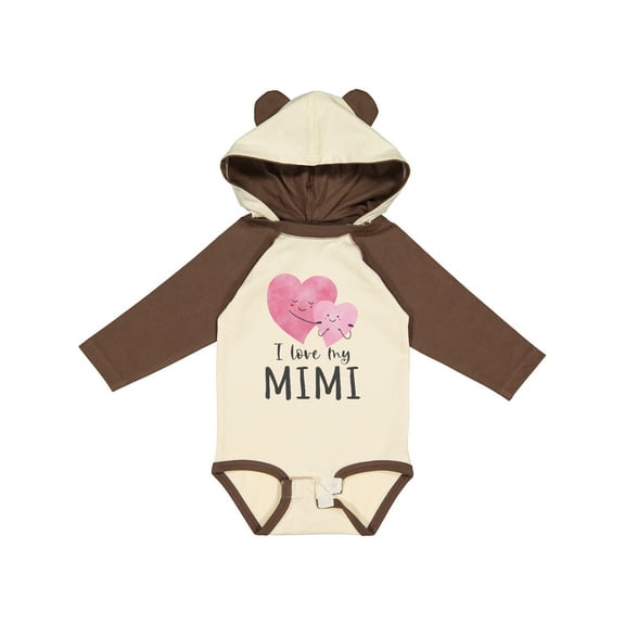 Inktastic I Love My Mimi Boys or Girls Long Sleeve Baby Bodysuit