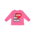 thumbnail image 1 of Inktastic I Love My Mimi Boys or Girls Long Sleeve Toddler T-Shirt, 1 of 5
