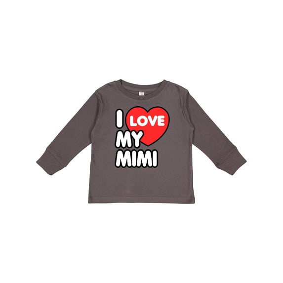 Inktastic I Love My Mimi Boys or Girls Long Sleeve Toddler T-Shirt