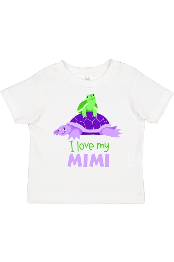 I Love My Mimi Cute Turtle Family Boys or Girls Toddler T-Shirt