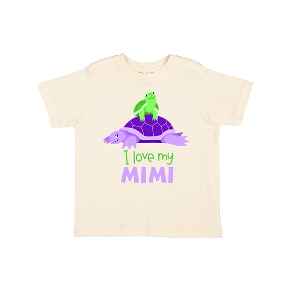 Inktastic I Love My Mimi Cute Turtle Family Boys or Girls Toddler T-Shirt