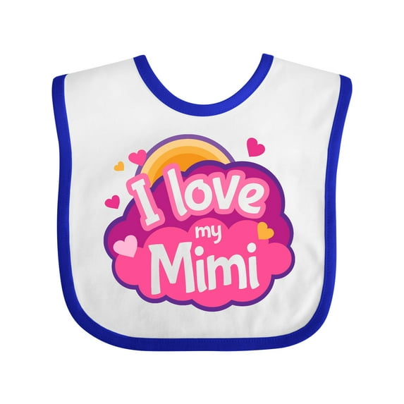 Inktastic I Love My Mimi Grandma Girls Baby Bib