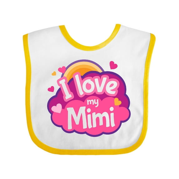 Inktastic I Love My Mimi Grandma Girls Baby Bib