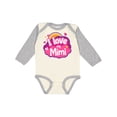 thumbnail image 1 of Inktastic I Love My Mimi Grandma Girls Long Sleeve Baby Bodysuit, 1 of 5