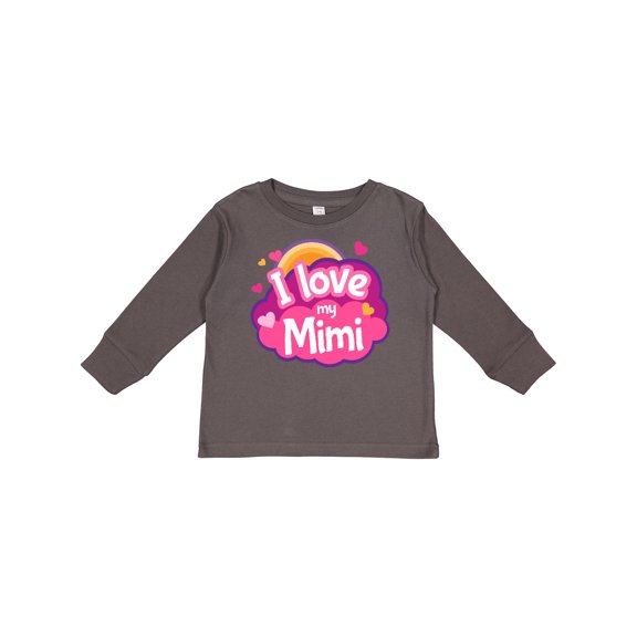 Inktastic I Love My Mimi Grandma Girls Long Sleeve Toddler T-Shirt