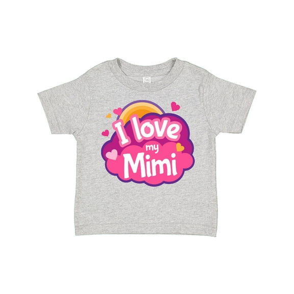 Inktastic I Love My Mimi Grandma Girls Toddler T-Shirt