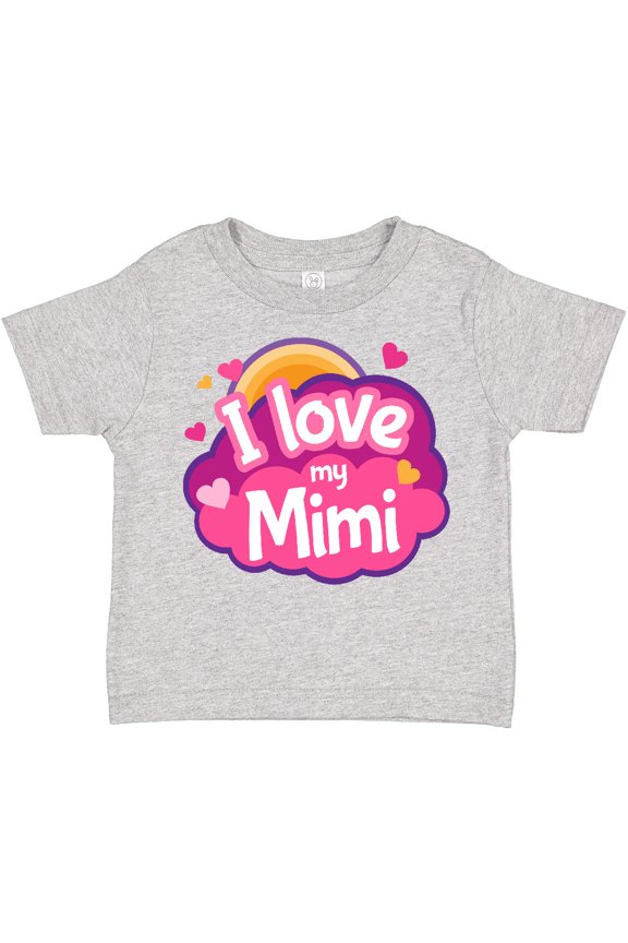 I Love My Mimi Grandma Girls Toddler T-Shirt