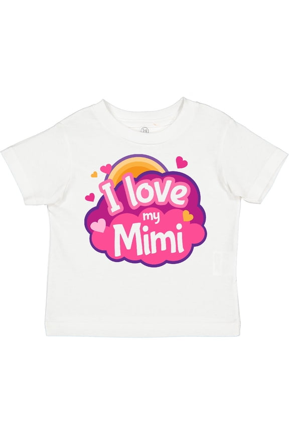 I Love My Mimi Grandma Girls Toddler T-Shirt