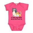 thumbnail image 1 of Inktastic I Love My Mimi Loves Me Cat Boys or Girls Baby Bodysuit, 1 of 5