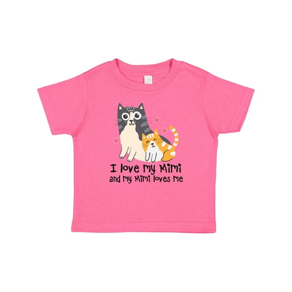 Inktastic I Love My Mimi Loves Me Cat Boys or Girls Baby T-Shirt